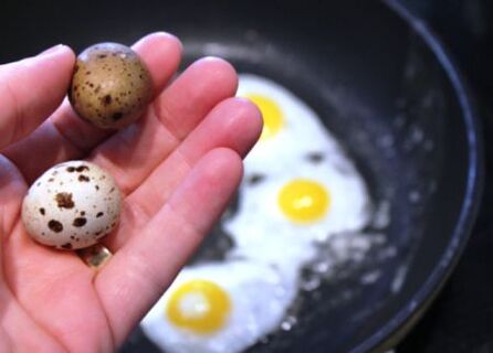 Güç için bıldırcın yumurtası