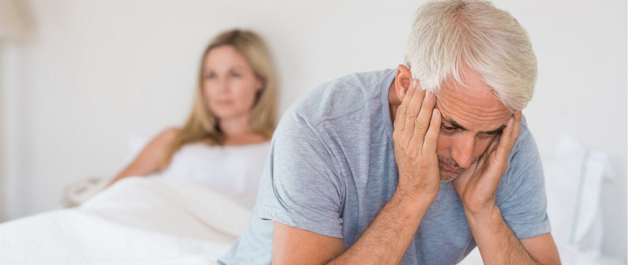 60 yıl sonra bir erkekte erektil disfonksiyon