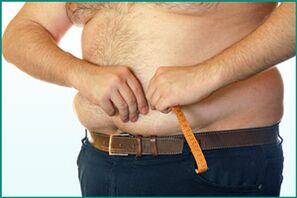 Bir erkeğin obezitesi, etkinlikle ilgili sorunların nedenlerinden biridir